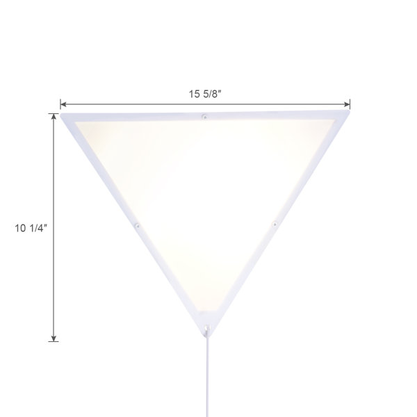 Latitude Run® 3 Light PlugIn White Corner Wall Light Wayfair